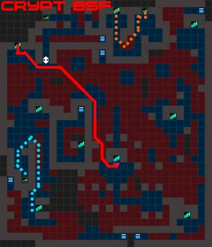 Crypt of Popes B5F Map