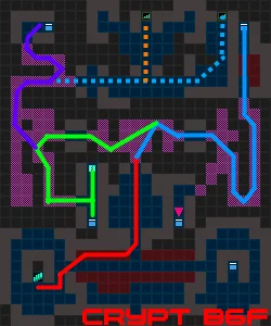 Crypt of Popes B6F Map